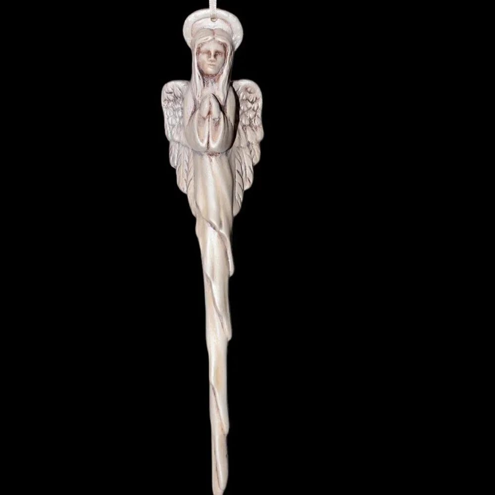 Vintage praying Angel Christmas tree ornament holiday decoration